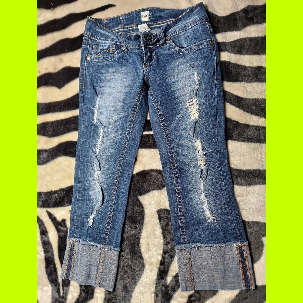 Blue Jean Capris
